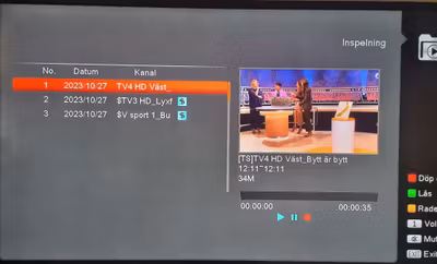Edision Inspelningsbar Digitalbox för marknätet Boxerkanaler
