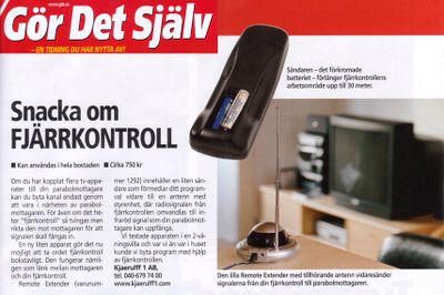 General Remote Control Extender UFO Svart
