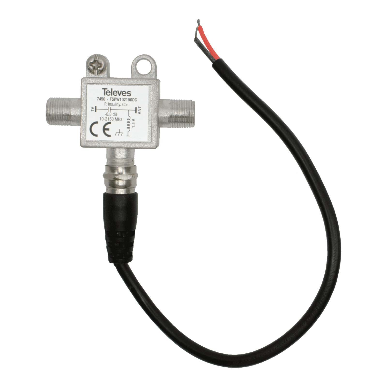 SPI-7450 Ström-inmatare Power inserter 12 / 24V 1A