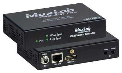 Muxlab HDMI Mono Extender Sändare med HDBT, UHD-4K och IR, 70m