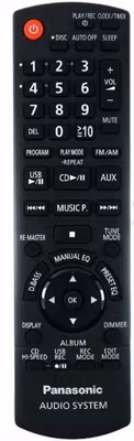 Panasonic Ersättningsfjärrkontroll N2QAYB000424