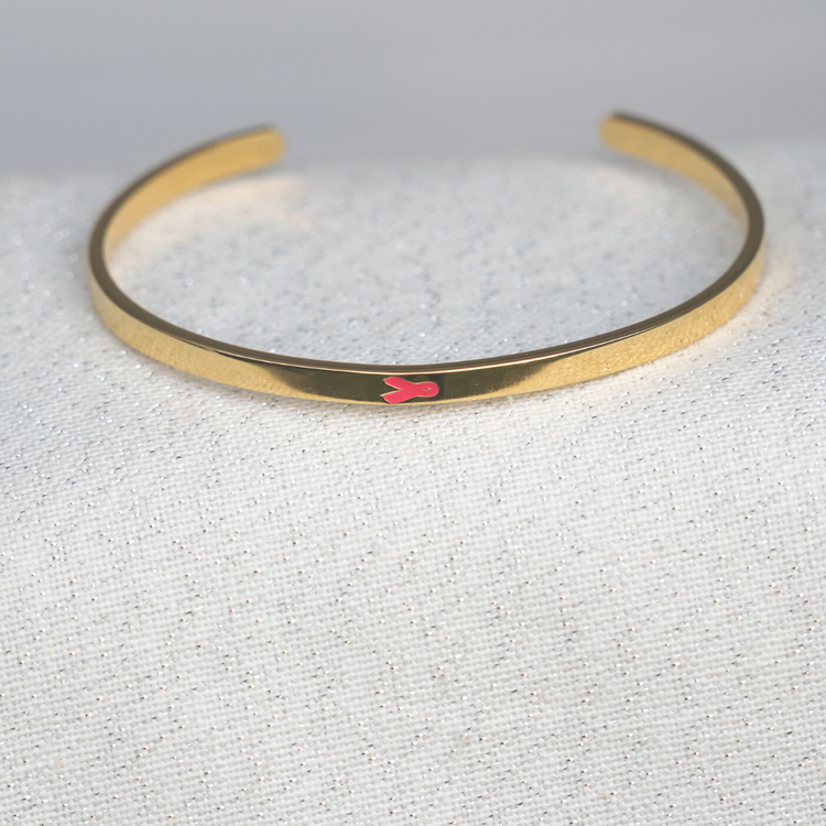 LIV CUFF ARMBAND FÖR BRÖSTCANCERFORSKNINGEN