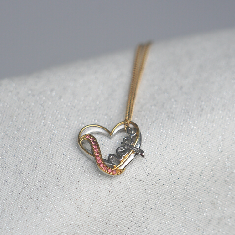 LOVE HOPE HALSBAND FÖR BRÖSTCANCERFORSKNINGEN