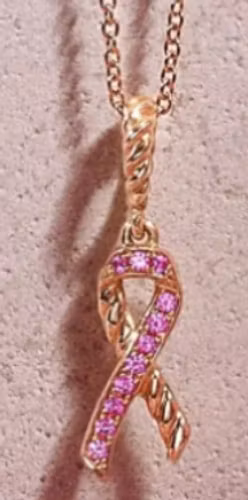LIV ROSE HALSBAND FÖR BRÖSTCANCER FORSKNINGEN
