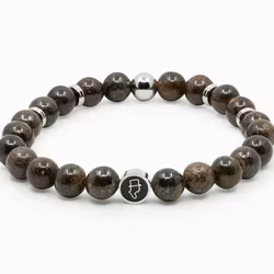 Ädelstensarmband 8mm Dark Wood