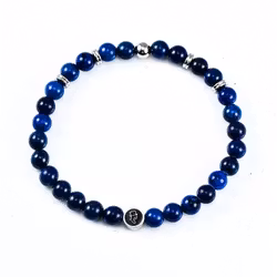 Ädelstensarmband 6mm Deep Sea