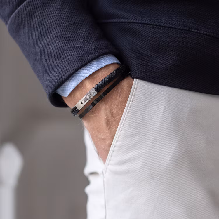 Stålarmband 5mm Black