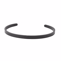 Stålarmband 5mm Black matted