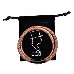 Lt Brown Round Double Leather