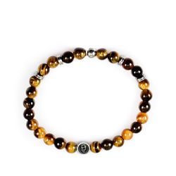 Ädelstensarmband 6mm Tiger Eye