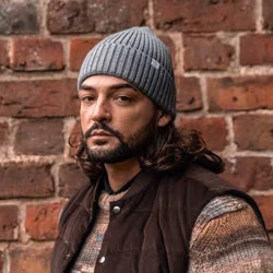 Deran Ribbed Hat Grey