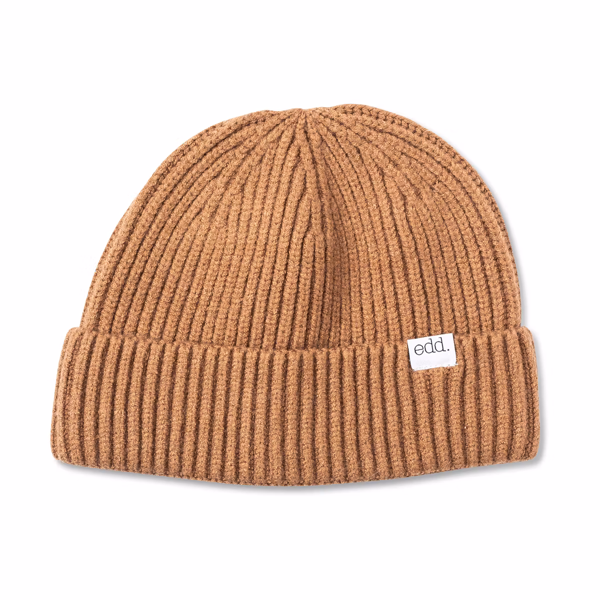 Jake Ribbed Beanie Dark Sand