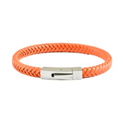Läderarmband Singel Orange