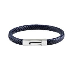 Läderarmband Singel Navy