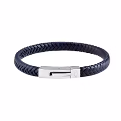 Läderarmband Singel Navy