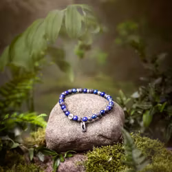 Mustaschkampen Ädelsten Svart/Mörkblå