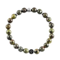 Ädelstensarmband 8mm Moss