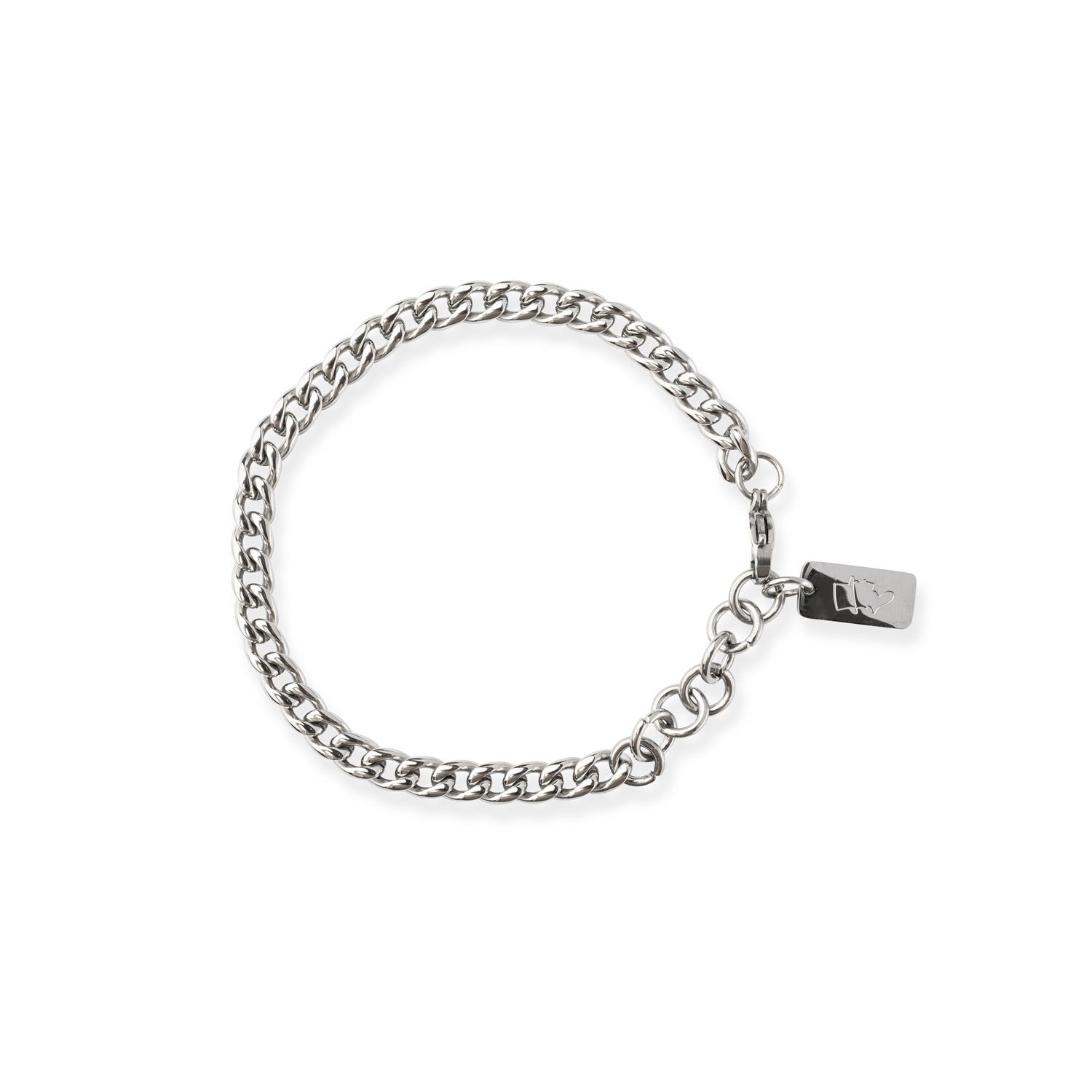 Stålarmband 6mm TIMELESS Circle Steel Silver