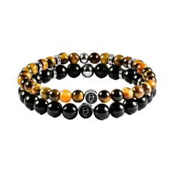 Mix & Match - Tigers Eye 6mm - Black Mamba 8mm