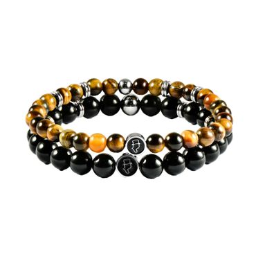 Mix & Match - Tigers Eye 6mm - Black Mamba 8mm
