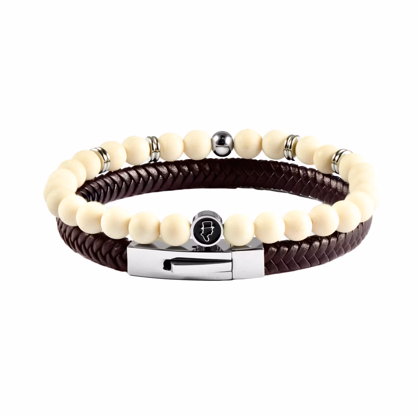 Mix & Match - Fossil 6mm - Läder Brun