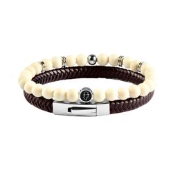Mix & Match - Fossil 6mm - Läder Brun