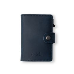Korthållare Aluminium Silver / Läder Navy
