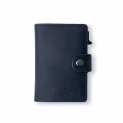 Korthållare Aluminium Silver / Läder Navy