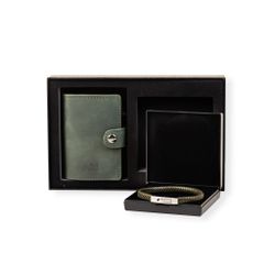 Presentbox Plånbok/Armband Grön