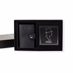 Presentbox Plånbok/Armband Svart