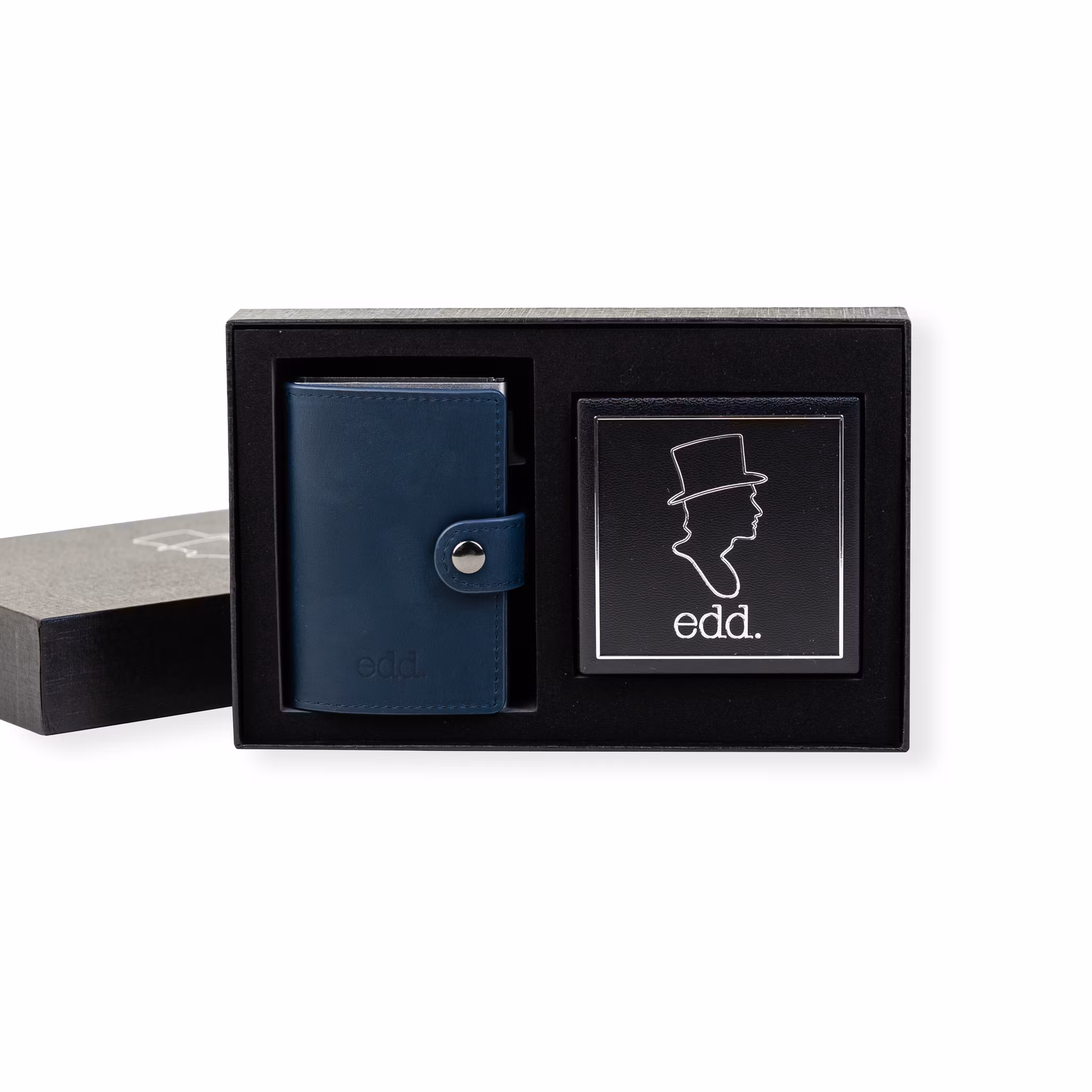 Presentbox Plånbok/Armband Navy