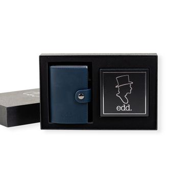 Presentbox Plånbok/Armband Navy