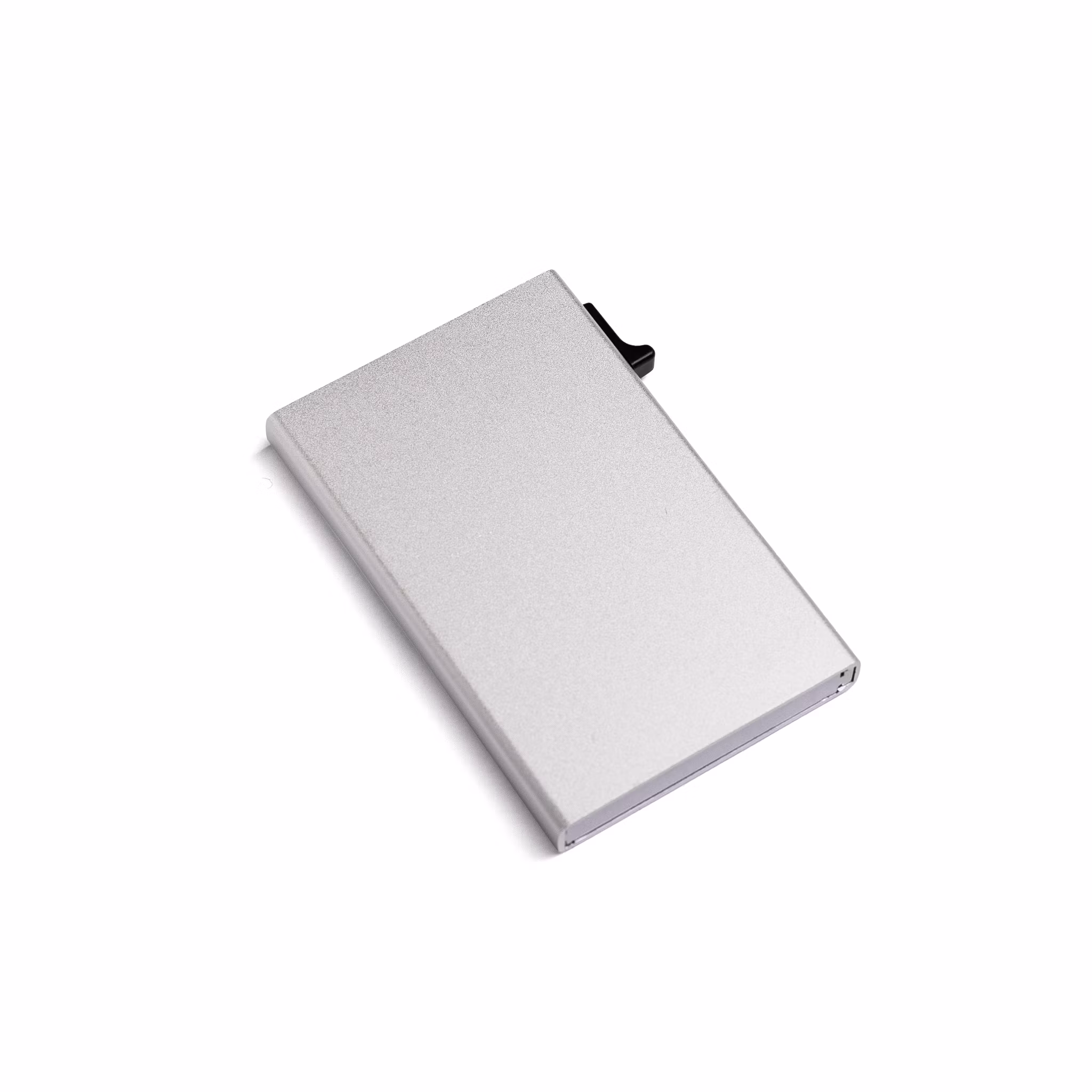 Singel Aluminium Korthållare Silver
