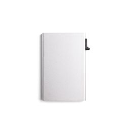 Singel Aluminium Korthållare Silver