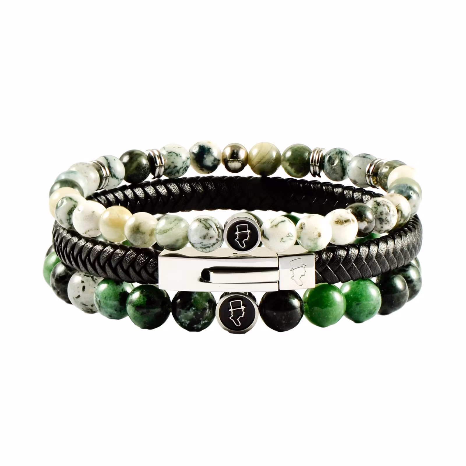 Mix & Match - Ice 6mm - Läder Svart - Forest 8mm