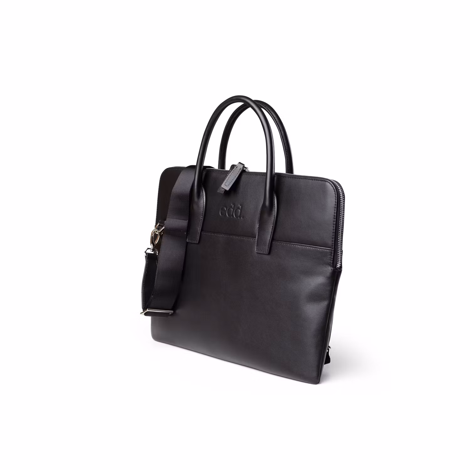 Dataväska Läder Svart