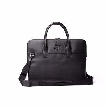 Dataväska Läder Svart