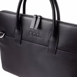 Dataväska Läder Svart