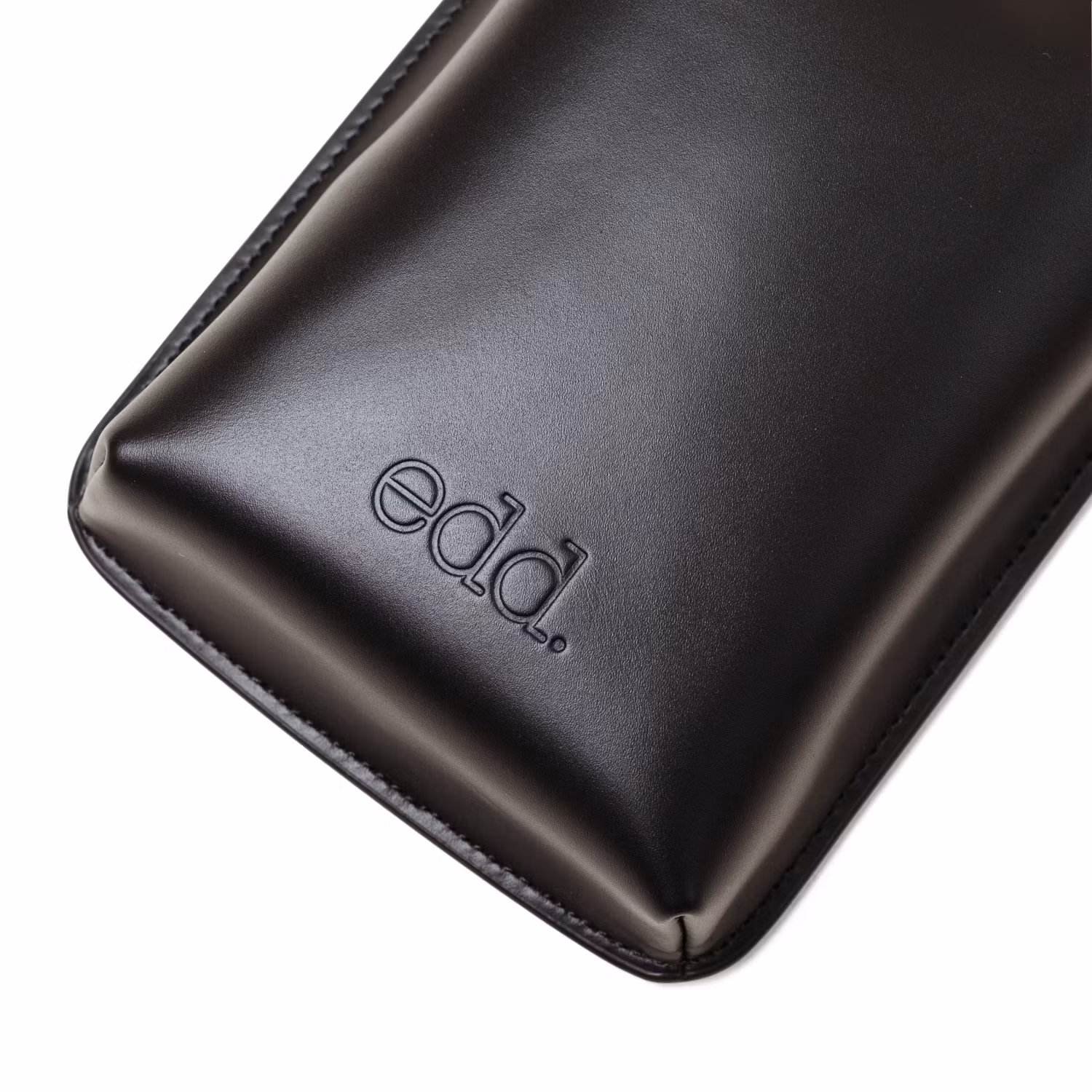 Crossbody Väska Läder Svart