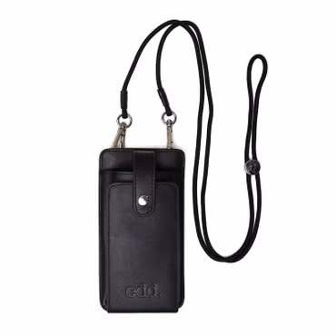 Mobilväska Läder Svart