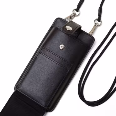 Mobilväska Läder Svart