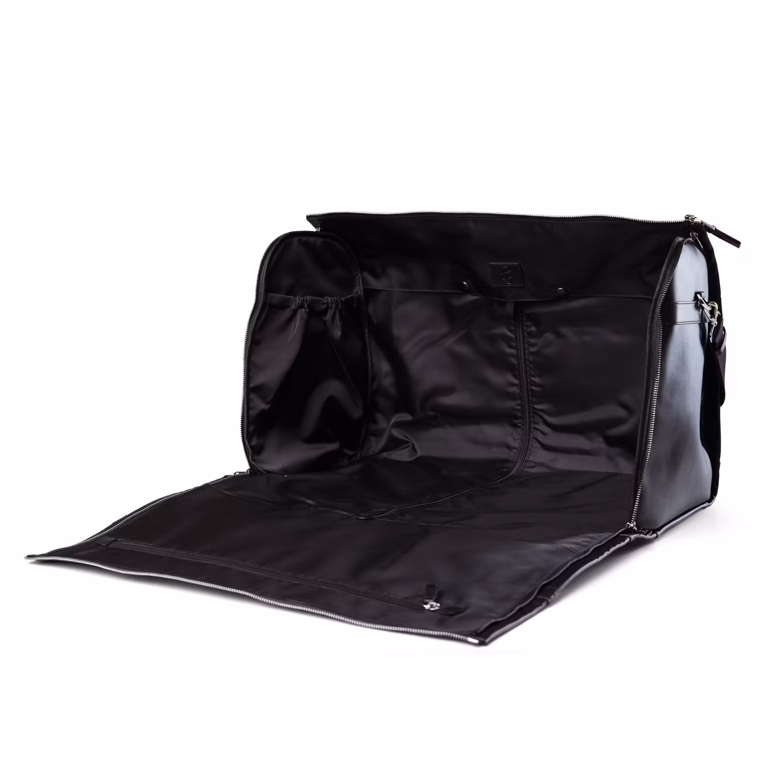 Vikbar Weekend Bag Läder Svart