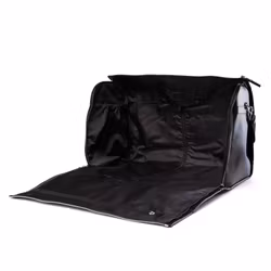 Vikbar Weekend Bag Läder Svart