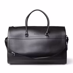 Vikbar Weekend Bag Läder Svart