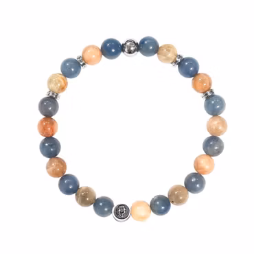 Ädelstensarmband 8mm Sandstone Blue