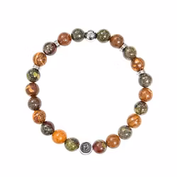 Ädelstensarmband 8mm Earthflare