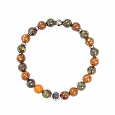 Ädelstensarmband 8mm Earthflare
