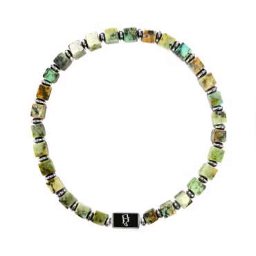 Ädelstensarmband 4mm Green Horizon