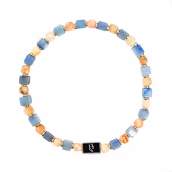 Ädelstensarmband 4mm Sandstone Blue