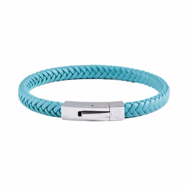 Läderarmband Singel Turquoise